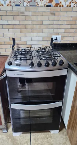 VENDO FOGAO BRASTEMP 4BOCAS / FORNO DUPLO (a GÁS e ELÉTRICO) USADO . R$1.100,00. 