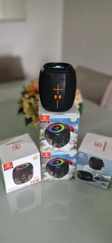 Caixa de som Bluetooth kapbom 50w LED TWS potente resistente a água IP64