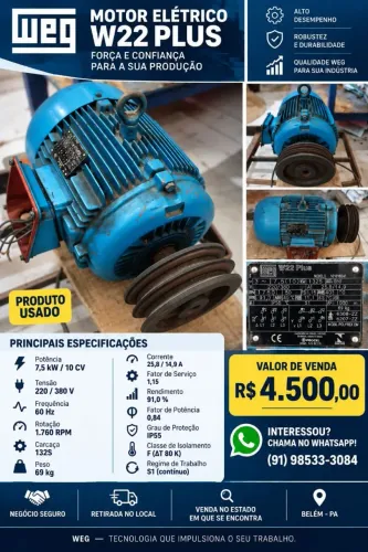 Motor elétrico E 22 plus - Weg