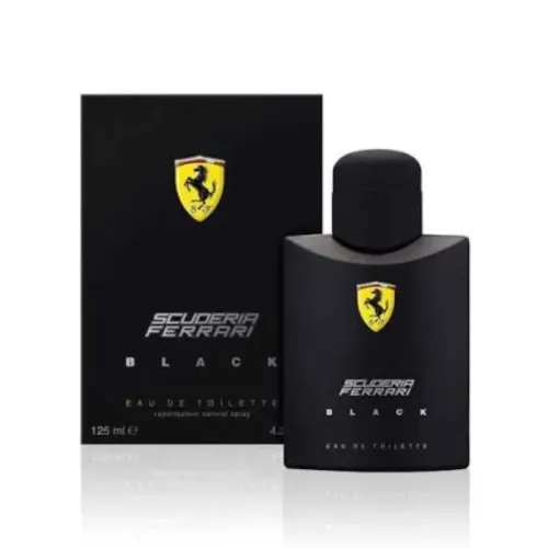 12X CARTÃO - PERFUME MASC. FERRARI BLACK 125 ML NOVO ORIGINAL LACRADO - 12X CARTÃO