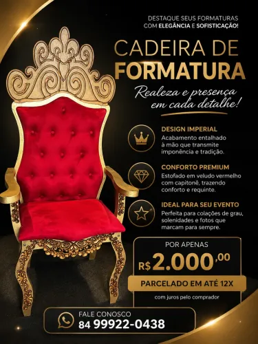 Cadeira de formatura 