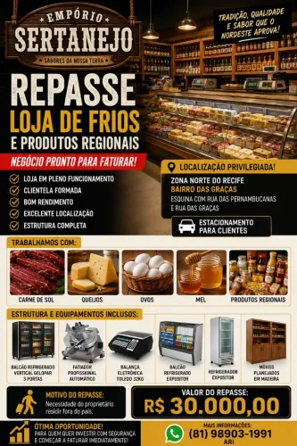 REPASSE - LOJA DE FRIOS E PRODUTOS REGIONAIS