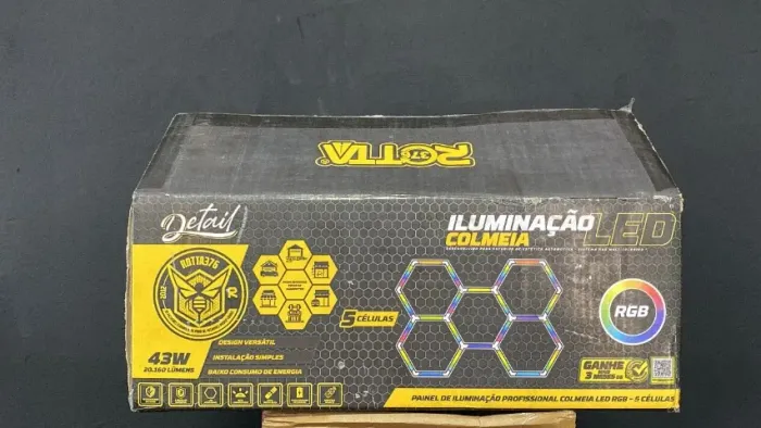 LUMINARIA COLMEIA EM LED RGB C/ 5 CELULAS 1707 X 2444MM 20.160 LUMENS - ROTTA (700773)