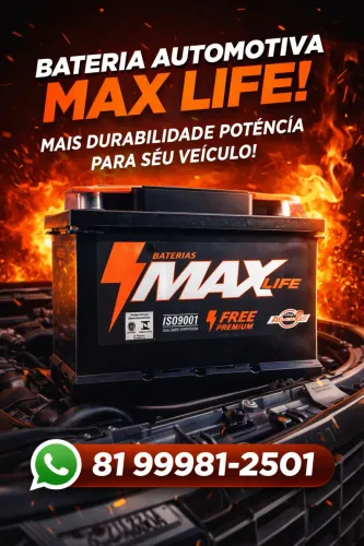 Bateria de carro Max - 18 meses de garantia 60AH