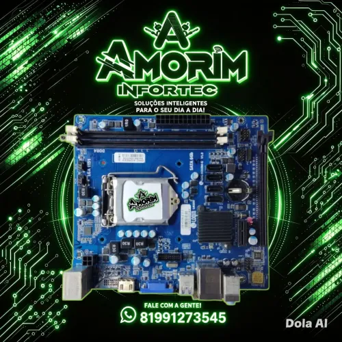 PLACA MÃE - LOG-H310M-G.( 6° a 9° Geração)