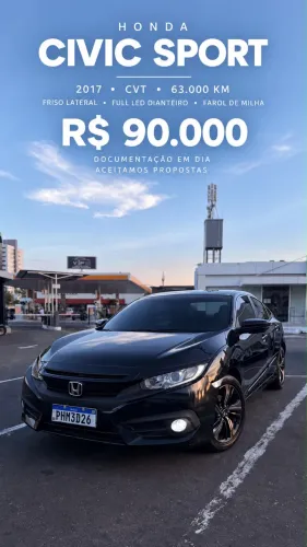 Honda Civic Sedan Sport 2.0 Flex 16V Aut.4p 2017