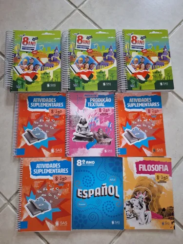 Livros e apostilas SAS 8 série