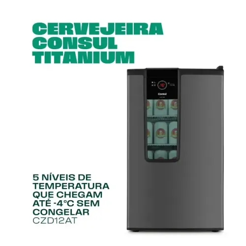 Cervejeira Consul Titanium - CZD12AT - 110V - LACRADA