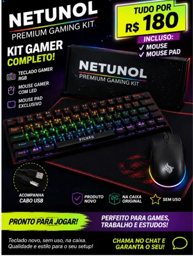 ?Kit gamer completo - 200