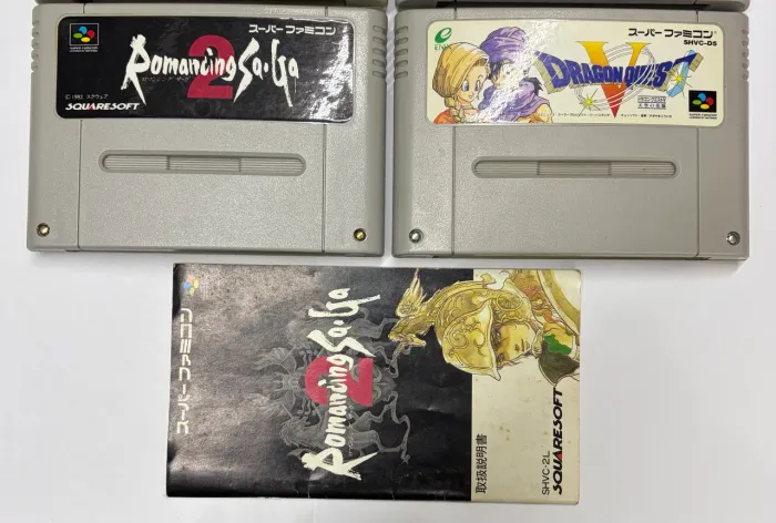 2 jogos RPG originais japonês SNES