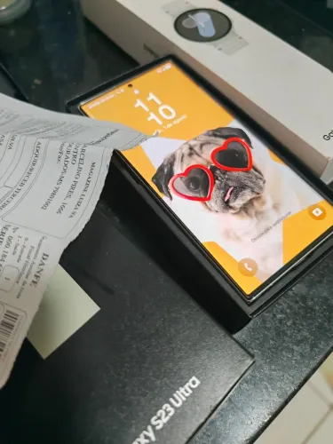 Samsung S23 Ultra 12/256GB completo com Nota, mais novo da OLX, TROCO