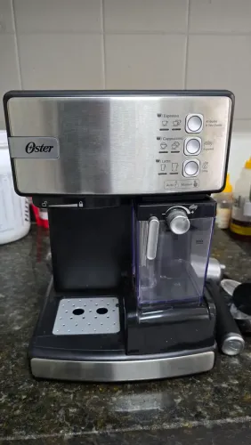 Cafeteira Espresso Oster Nova Primalatte Inox Cor Prateado