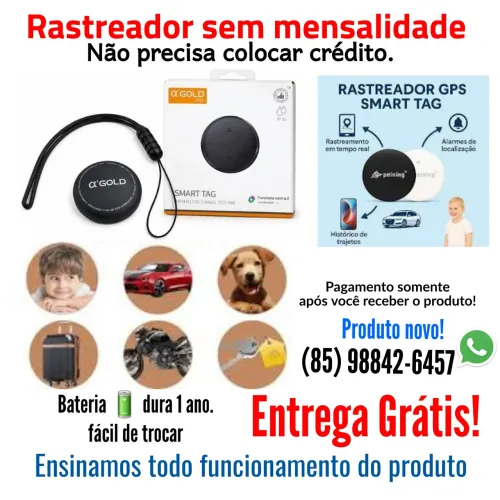 Rastreador para moto carro pessoas animais sem mensalidade entrega Grátis