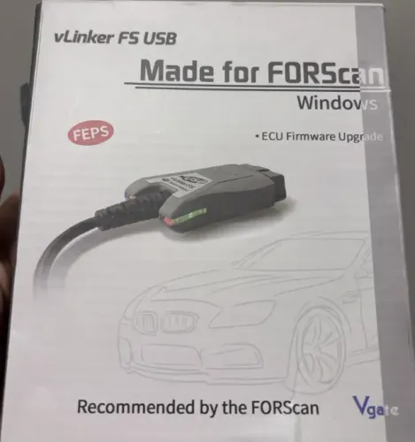 Scanner Automotivo Vgate Vlinker Fs Usb Para Forscan