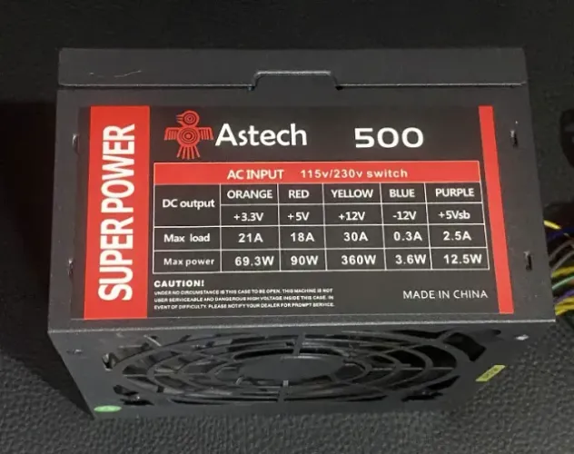 Fonte Astech 500W
