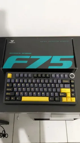 Teclado mecânico aulaf75 tri mode