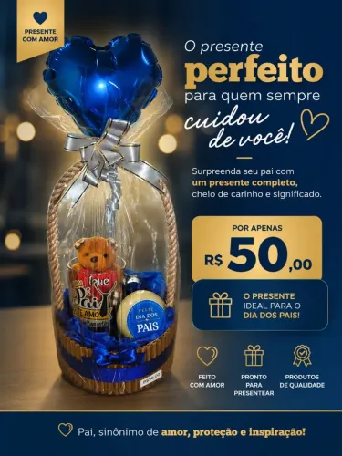 Cesta dia dos pais