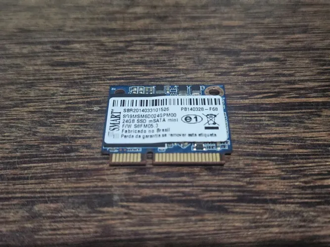 SSD mSATA Mini 24GB SMART - Peça de Reposição p/ Notebook/Ultrabook