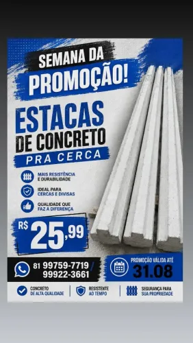 ESTACAS DE CONCRETO CERCA
