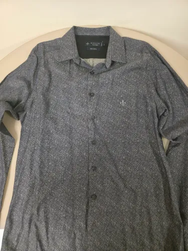 Camisa Dudalina cinza day nigth - 3 slim fit - nova