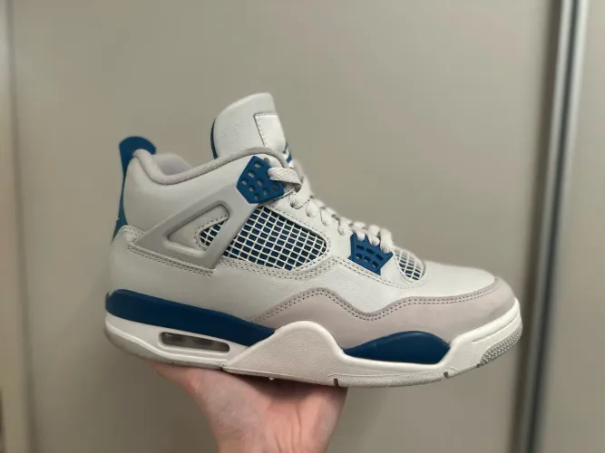 Tênis Air Jordan 4 Retro "Military Blue" - Original | Tamanho 40