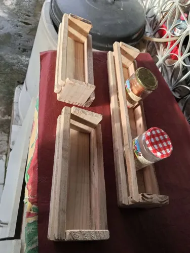 Kit porta temperos com 3 peças 