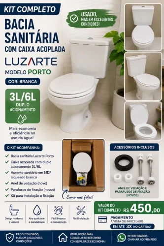Kit vaso sanitário completo