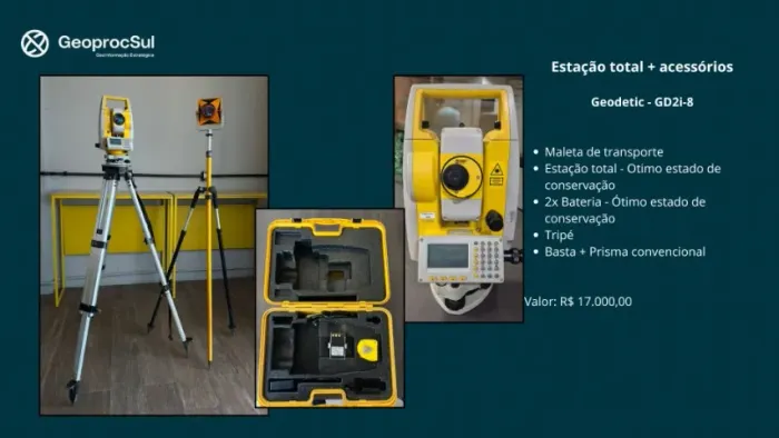 Estação total + acessórios Geodetic - GD2i-8