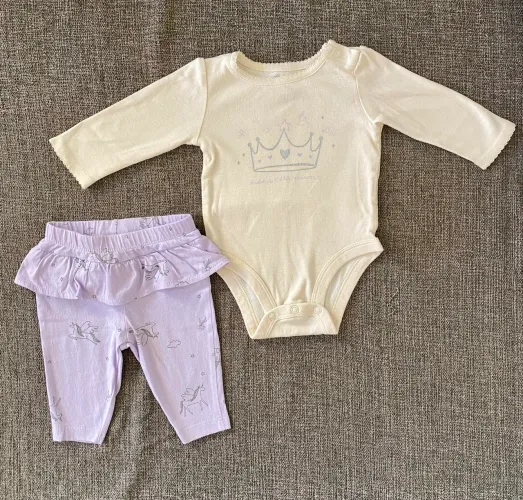 Body e calça Carters 3m