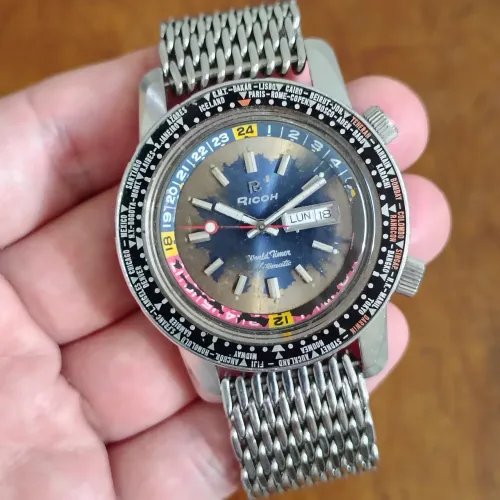 Relogio Ricoh Worldtime 1970s