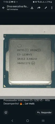 Processador Intel Xeon E3-1230 V5 3.8GHz