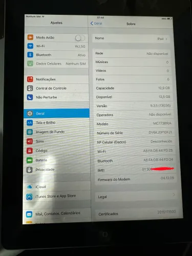 iPad 2 16GB Wi-Fi + 3G - Funcionando (mancha na tela)