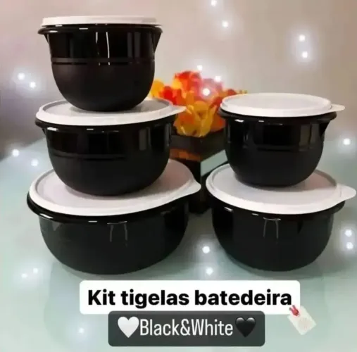Conjunto tigelas batedeira Tupperware