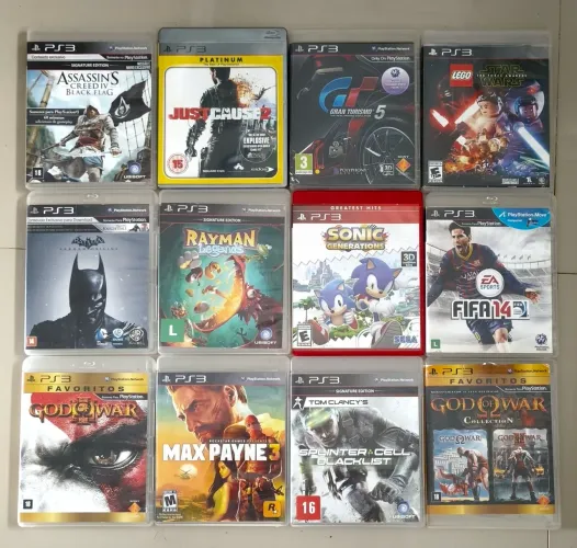 Lote de jogos PS3 originais 