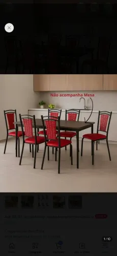 6 cadeiras sala de jantar