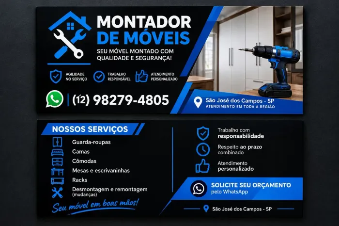 Montagens e desmontagem de móveis 