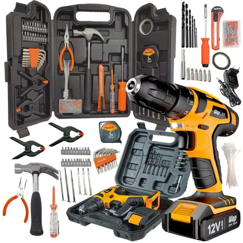 Furadeira mais kit de ferramentas