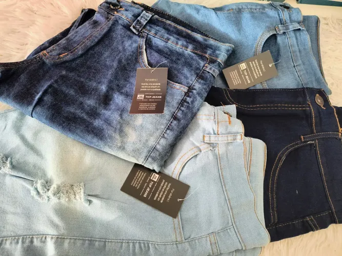 Lote calças jeans masculinas 38 a 48 Novas 10 peças