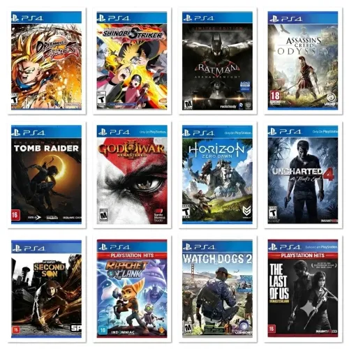 jogos PS4 físicos semi-novos