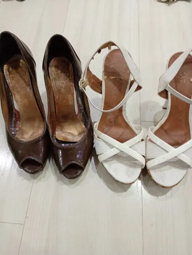 2 Sapatos femininos salto alto tamanho 34