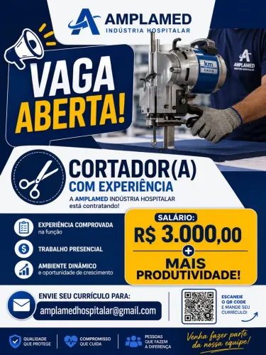 Vaga de cortador de tecidos