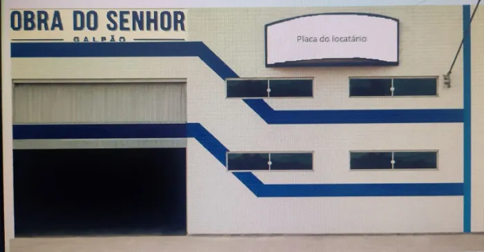 Alugo galpão novo em fase de acabamento