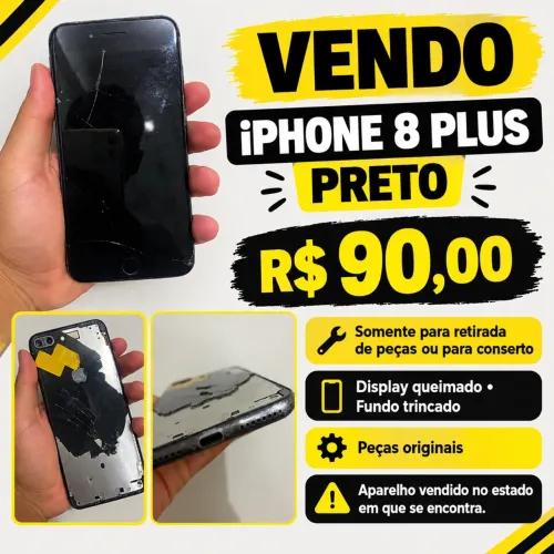 iPhone 8 Plus Retirada de Peças ou Conserto