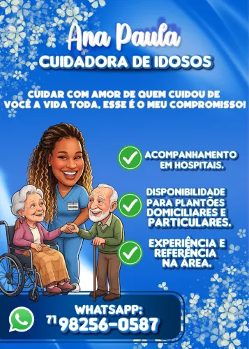 Cuidadora disponível 