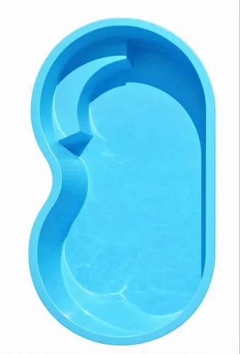 Oferta da Fábrica Piscina em Fibra Modelo feijão de 3.15x1.65X0.55. Pague na entrega!