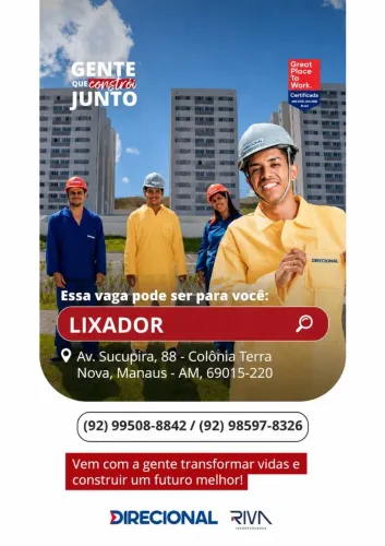 Vaga de emprego.