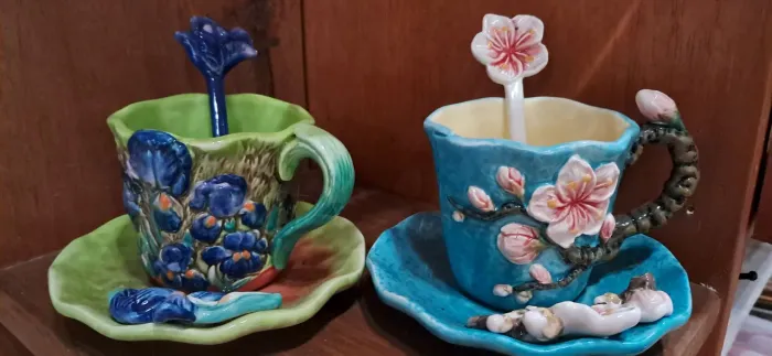 Xícaras inspiradas nas pinturas de Van Goh