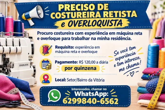 Contrata costureira