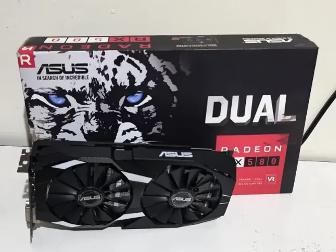 Placa de Video Asus Dual Radeon RX 580 -DEFEITO