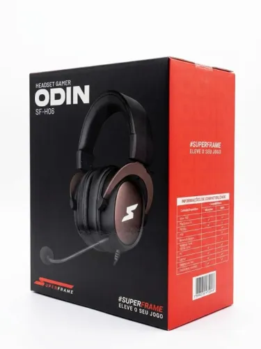Headset Gamer Superframe Odin SF-H06 - Som Imersivo e Microfone Removível